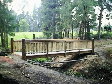 Completed bridge at Yarunga